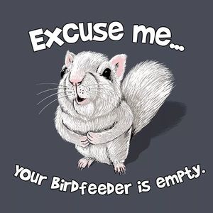 White Squirrel T-shirt (Unisex cut) Excuse Me